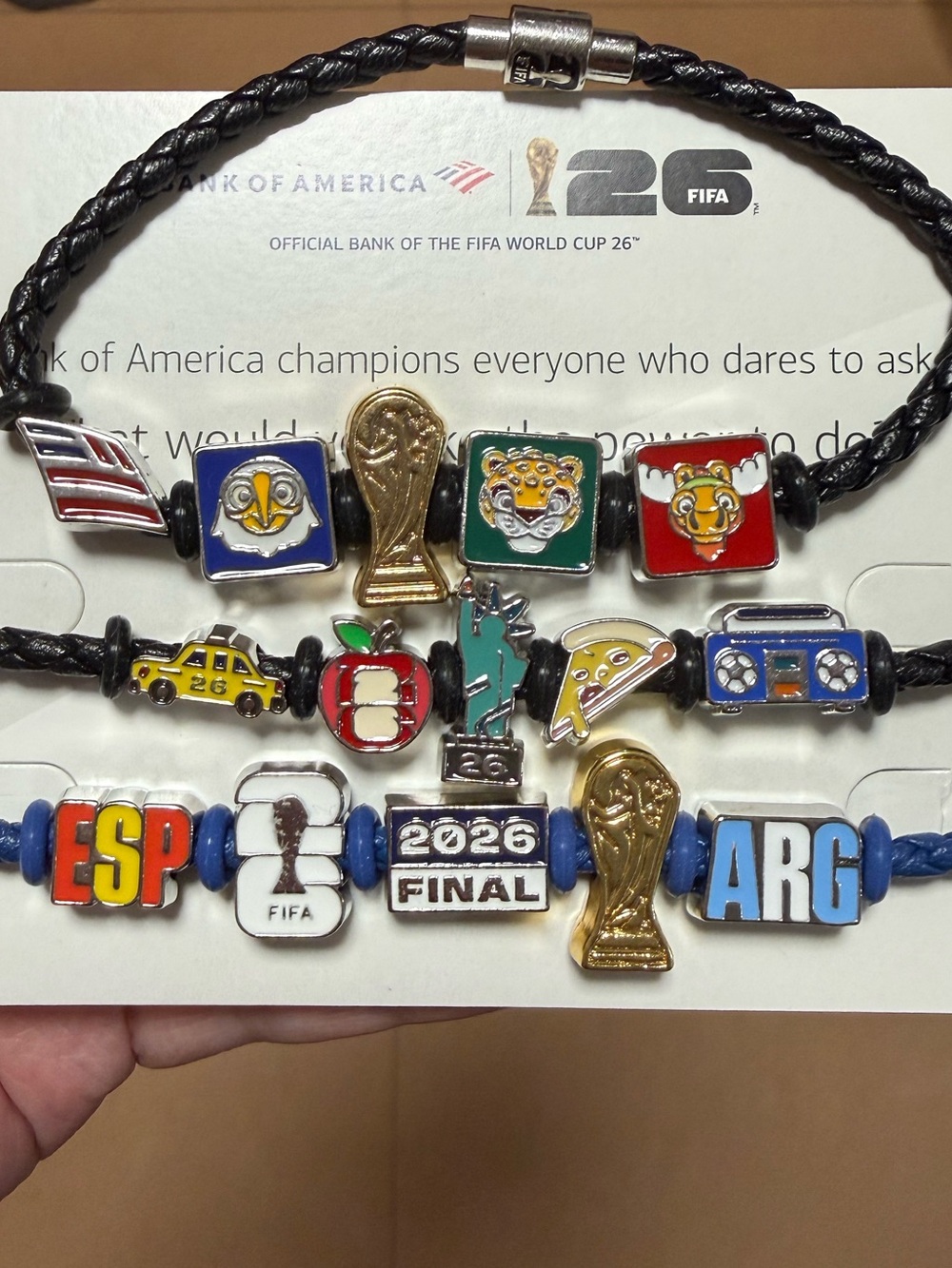 Bank of America FIFA World Cup Bracelet 2026 Final ESP vs ARG July 19th RARE